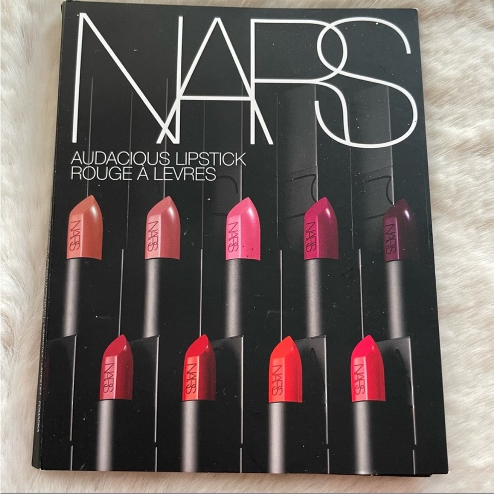 NARS Audacious Lipstick Sample Card 8 Shades Rare Discontinued